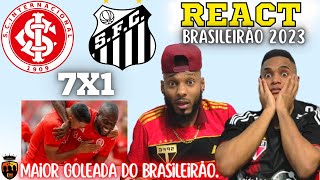 REACT INTERNACIONAL 7 X 1 SANTOS | INTER GOLEIA O PEIXE | BRASILEIRÃO 2023