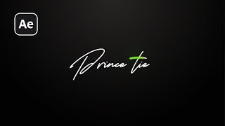 Signature Style Text Animation in After Effects | After Effects Tutorial