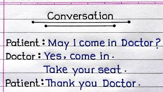 Conversation Between Doctor And Patient | Daily English Conversation | English Conversation |