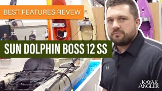 Sun Dolphin Boss 12 SS   🎣 Fishing Kayak 📈 Specs \u0026 Features Review and Walk-Around 🏆