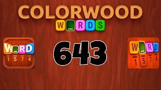 COLORWOOD WORDS Cryptogram level 643