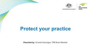 Protecting your practice