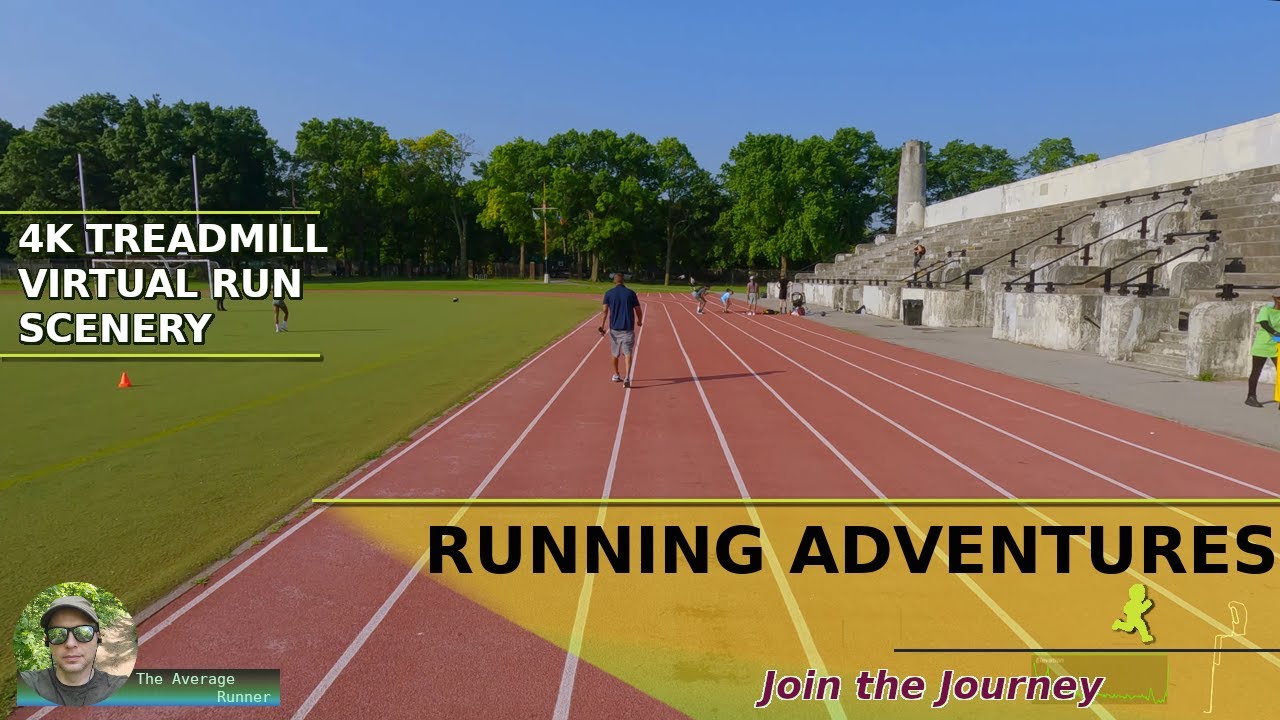 Van Cortlandt Park Track Virtual Run Interval Training 4k Treadmill