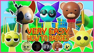 Roblox - Update - How to get 5 New Badges in 3D Sprunki RP And Animations