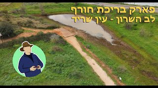 פארק בריכת חורף לב השרון, עין שריד, ממעוף הרחפן