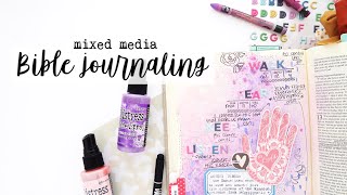 Bible Journaling with Mixed Media | Distress Oxide Sprays