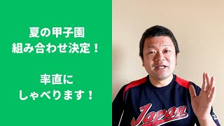 【2023夏】夏の甲子園組み合わせ決定！率直にしゃべります！