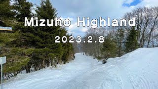 【瑞穂ハイランド】2023.2.8★平日広々！色んなコースを滑ってみたよ♪