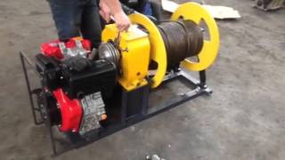 3 ton diesel winch with rope