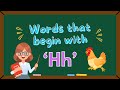 Words that begin with 'Hh' 🎩 | 'Hh' Words | Phonics | Let's Learn Alphabets | ABC Alphabets for Kids