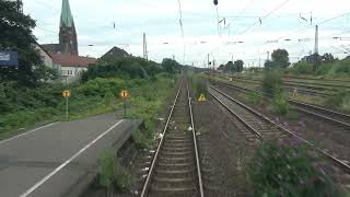 Train cab ride; Oberhausen-Sterkrade - Hamm (Westf.) Hbf (20240725)