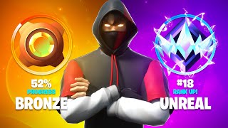 PASSER de BRONZE à UNREAL en jouant avec un NOOB sur FORTNITE ! 🤯