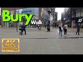 Bury | Town Centre Walk | The Rock [4k/60fps]