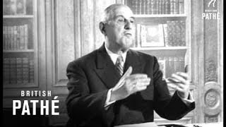 De Gaulle To Stand Again - Speech (1965)