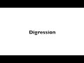 define digression