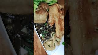 雙主菜80元，爌肉+雞腿排+四樣菜+湯，阿珠便當，台中市甘肅路208號