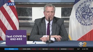 Coronavirus Update: Mayor Bill de Blasio Briefing Of Response In NYC