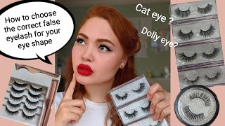 How To Choose The Best False Eyelashes For Your Eye Shape!!✨