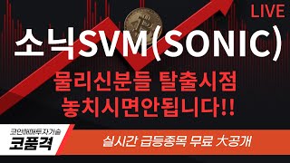 [소닉SVM]물리신분들 탈출시점 놓치시면 안됩니다!!#소닉SVM코인#소닉SVM코인전망#소닉SVM코인목표가#소닉SVM코인급등#소닉SVM코인전망