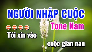 Karaoke Người Nhập Cuộc | Nhạc Sống Tone Nam | Huỳnh Lê