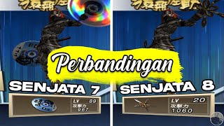 Perbandingan Senjata 7 & Senjata 8 — Semua Hero | Sengoku Basara 2 Heroes