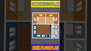 27 x 27 House Plan I 27 x 27 Ghar Ka Naksha I 27 x 27 House Design I 27 x 27 feet house #Shorts