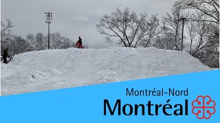 4 buttes de glissade à Montréal-Nord