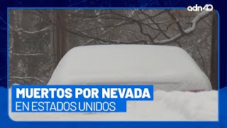 Cinco muertos por nevadas en Estados Unidos, el frío continuará