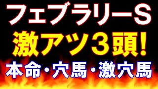 フェブラリーS 2023　【激アツ馬３頭！】本命・穴馬・激穴をそれぞれ紹介（フェブラリーステークス）