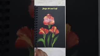 | Easy acrylic painting for beginners | How to Paint Flowers | Acrylic Painting | #shorts