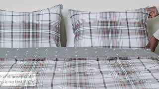 Eddie Bauer - Queen Comforter Set, Reversible Cotton Bedding with Matching Shams