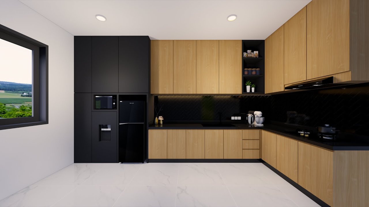 Sketchup Tutorial Design Kitchen Set Minimalist Modern Enscape 2 5