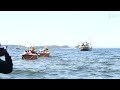 息災願い、春の海へ　和歌山・淡嶋神社でひな流し