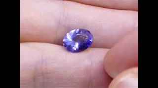 SOLD - 1.52 ct Oval Tanzanite IGI Certified With Laser Inscription