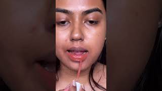 PEACHY BROWN NUDE LIPSTICK FOR DUSKY/DEEP SKIN #shorts #ytshorts