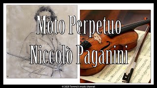 Moto Perpetuo 无穷动｜Niccoló Paganini Violin solo, free score NO ADS