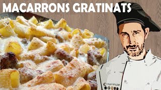 🍝 MACARRONS gratinats al forn amb beixamel ….. RECEPTA amb molt formatge .. (  Receptes de cuina )