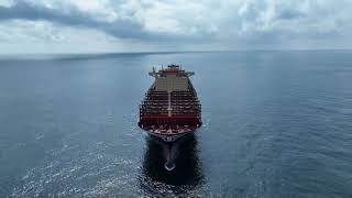 A Newly Launched Container Ship