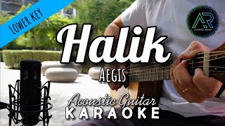 Halik by Aegis (Lyrics) | Acoustic Guitar Karaoke | TZ Audio Stellar X3
