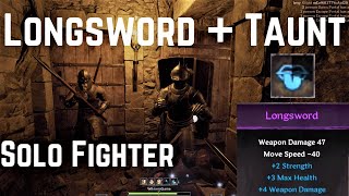 Cleaving Through Teams | Longsword + Taunt Fighter | Dark and Darker