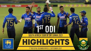 1st ODI Highlights | Sri Lanka vs South Africa 2021