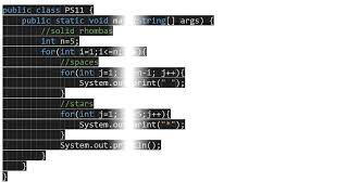 Print the pattern (solid Rhombus) | Pattern Using Java
