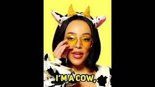 Doja Cat Bitch, I'm a cow, bitch, MOOO! #shorts