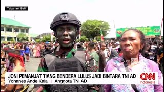 Joni Pemanjat Tiang Bendera Lulus Jadi Bintara TNI AD