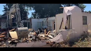 Tearing down one Million old house demolition! City of Arcadia, California| House Demolition|