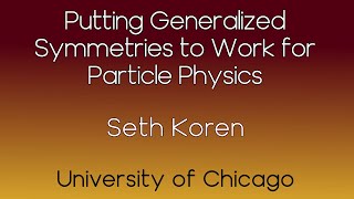 HE Seminar - 2/24/23 - Seth Koren - University of Chicago