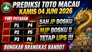PREDIKSI MACAU HARI INI KAMIS 04 JUNI 2026 | PREDIKSI MACAU JITU | MACAU 4D JITU | PREDIKSI TTM