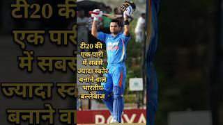 Top 10 batsmen with high score in an inning for india in T20 ! Highest runs in T20 history