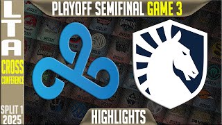 C9 vs TL Highlights Game 3 | LTA Cross Conference Playoffs Semi-finals | Cloud9 vs Team Liquid G3