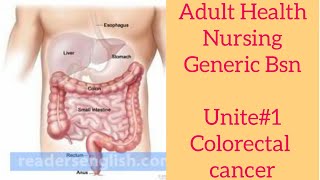 AHN Generic Bsn semester 3rd Unite#1 GIT Disorder        Colorectal cancer